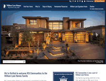 Tablet Screenshot of lyonhomes.com